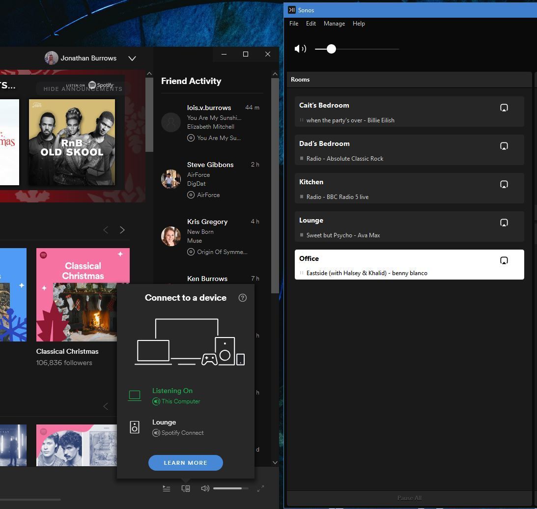 sign into sonos app for windows 10