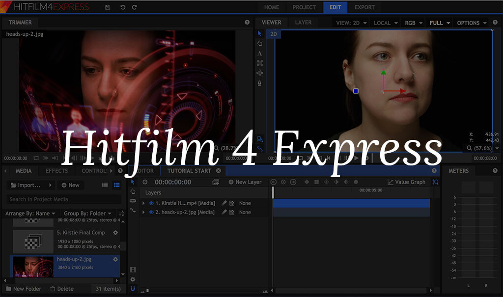 does hitfilm express have a watermark