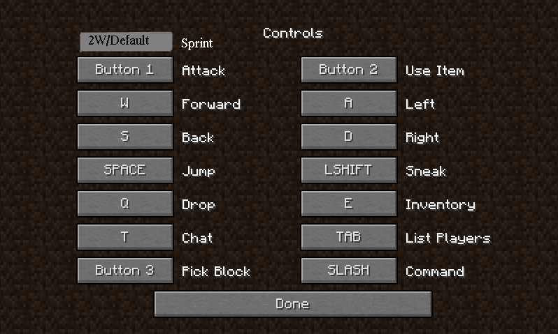 Keyboard Controls For Minecraft PC Download